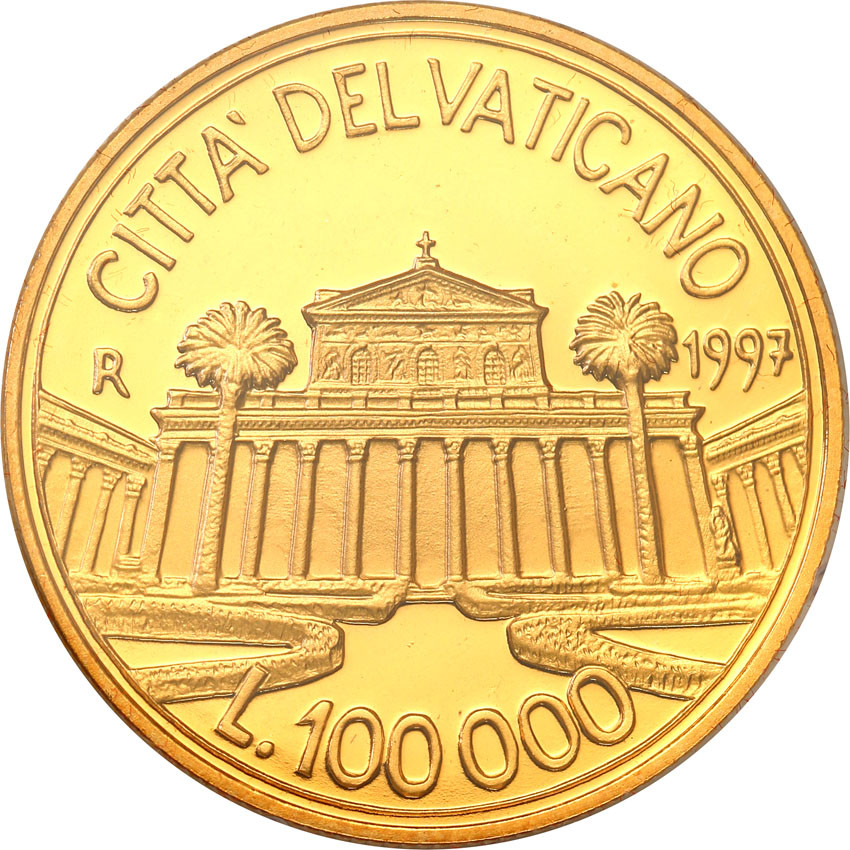 Watykan. 100.000 Lirów 1997 Jan Paweł II